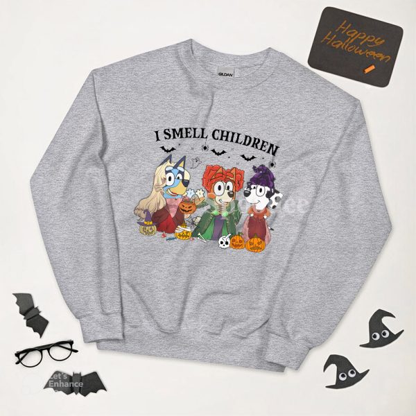 I Smell Children Bluey Sanderson Sisters Sweatshirt