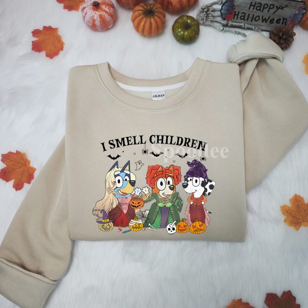 I Smell Children Bluey Sanderson Sisters Sweatshirt