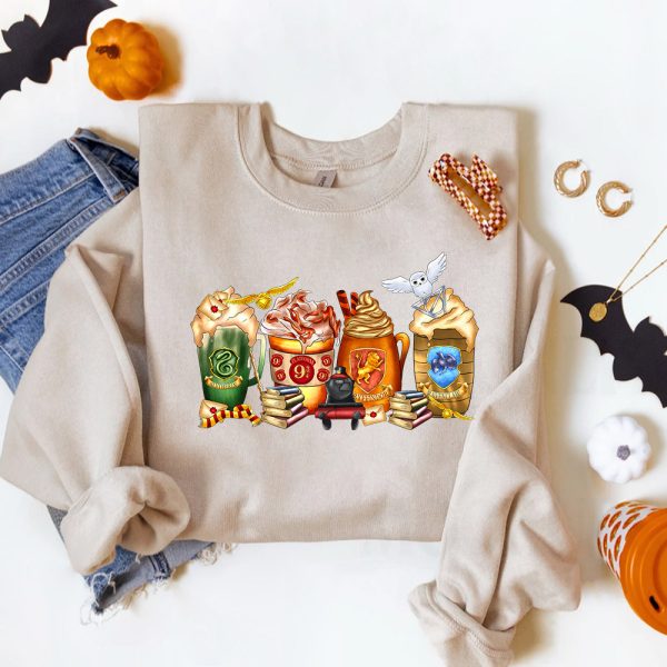 Harry Potter Coffee Cups Halloween Sweatshirt