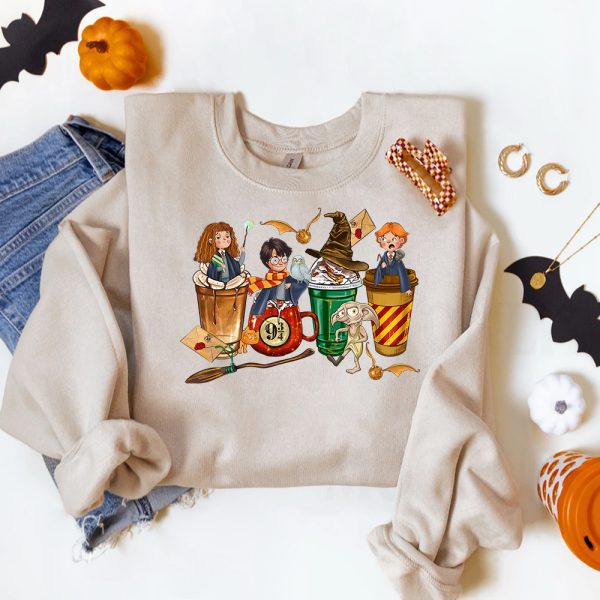 Wizard Harry Potter Coffee Cups Sweatshirt