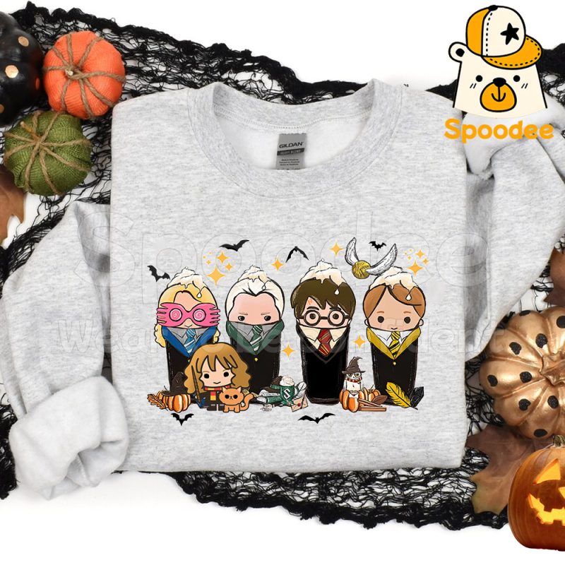 4 Houses Harry Potter Halloween Coffee Cup Sweatshirt