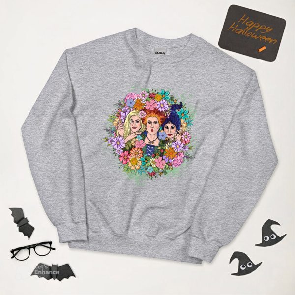 Hocus Pocus Flower Halloween Sweatshirt