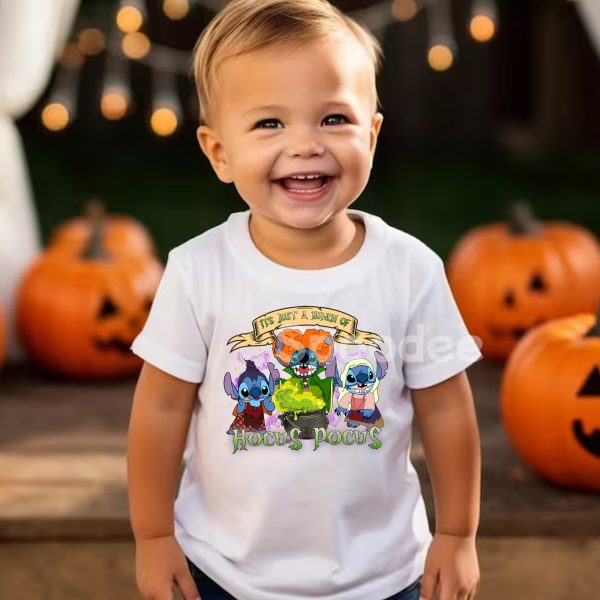 Stitch Hocus Pocus Halloween Toddler TShirt