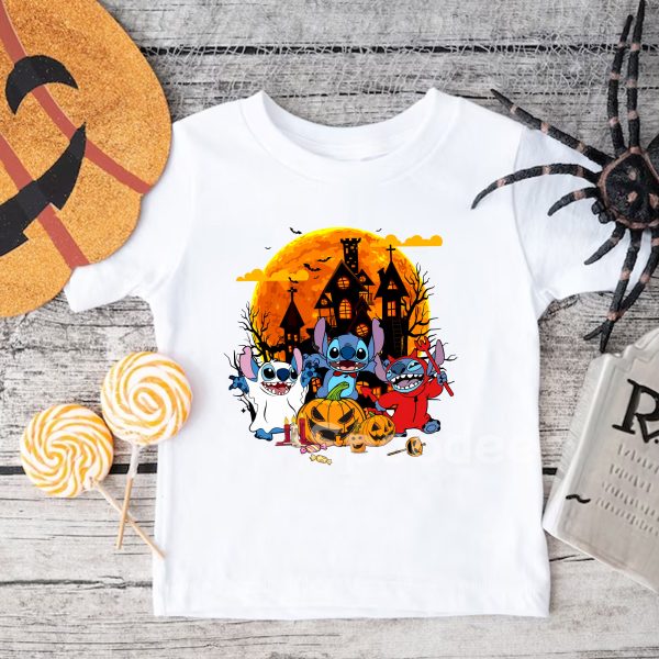 Stitch Pumpkin Halloween Tshirt