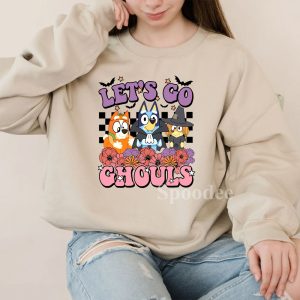 Bluey Lets Go Chouls Halloween Sweatshirt