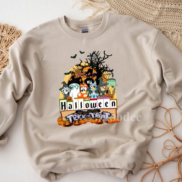 Bluey Trick Or Treat Halloween Sweatshirt