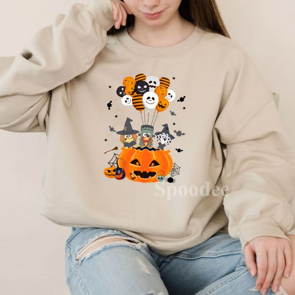 Bluey Freiends Pumpkin Sweatshirt