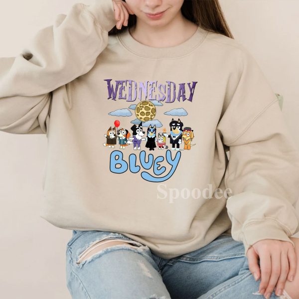 Wednesday Bluey Halloween Sweatshirt