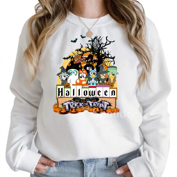 Bluey Trick Or Treat Halloween Sweatshirt