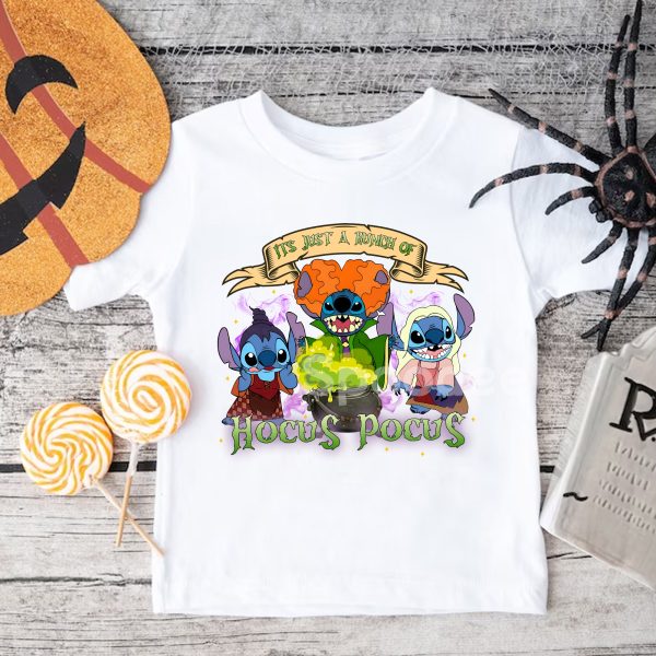 Stitch Hocus Pocus Halloween Toddler TShirt