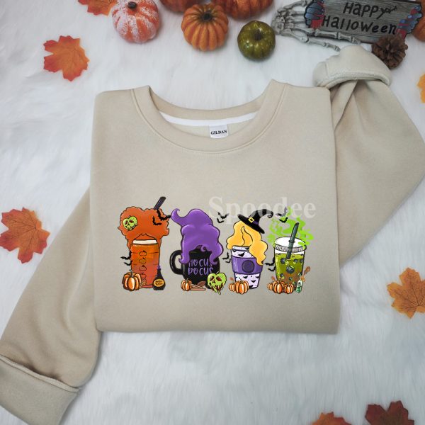 Hocus Pocus Latte Coffee Halloween Sweatshirt