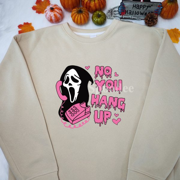 Ghost Face No You Hand Up Sweatshirt For Halloween