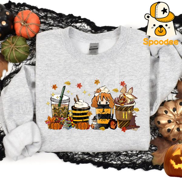 Hufflepuff Halloween Coffee Cup Sweatshirt