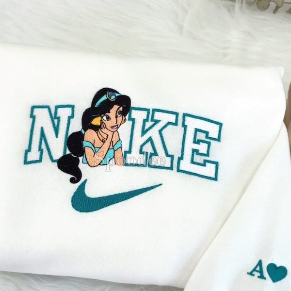 Aladdin And Jasmine Embroidered Sweatshirt