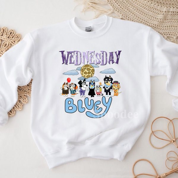 Wednesday Bluey Halloween Sweatshirt