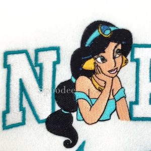 Aladdin and Jasmine Embroidered Sweatshirt