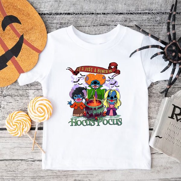 Stitch Hocus Pocus Halloween Tshirt For Youth