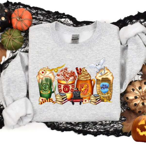 Harry Potter Coffee Cups Halloween Sweatshirt