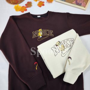 Simba x Nala Matching Couple Embroidered Sweatshirt