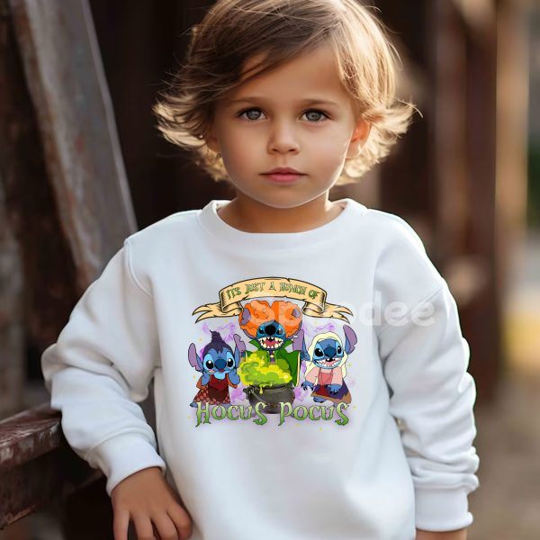 Stitch Hocus Pocus Halloween Toddler TShirt