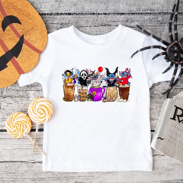 Stitch Coffee Latte Halloween Tshirt