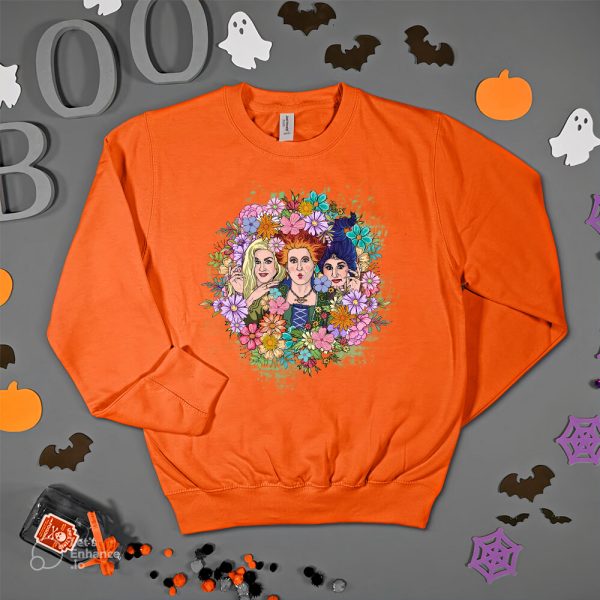 Hocus Pocus Flower Halloween Sweatshirt