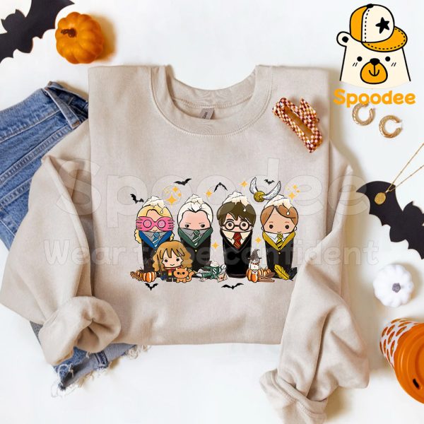 4 Houses Harry Potter Halloween Coffee Cup Sweatshirt