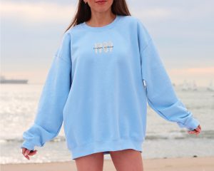 Embroidered 1989 Taylor's Version Light Blue Sweatshirt