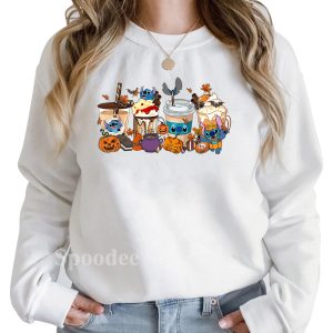 Stitch Coffee Latte Halloween Sweatshirt