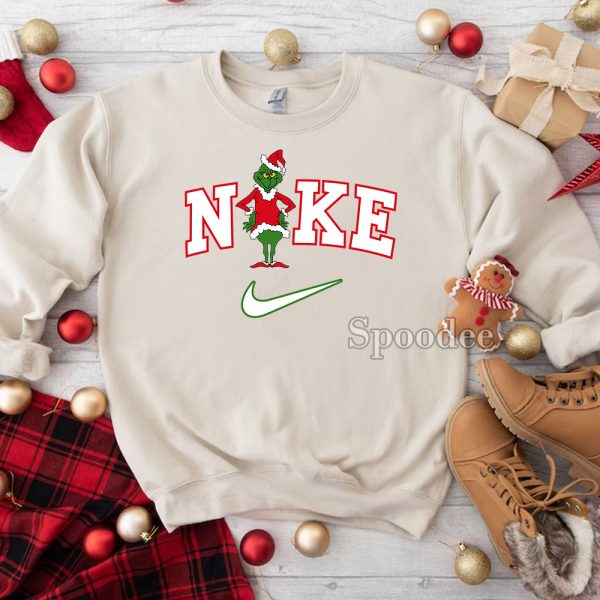 Grinch Nike Xmas Shirt