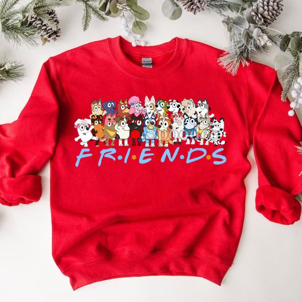 Bluey Christmas Friends Sweashirt