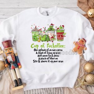 Grinch Cup of Fuckoffee Xmas Sweatshirt