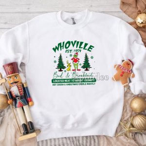 Christmas Grinch Whoville Bed And Breakfast Sweashirt
