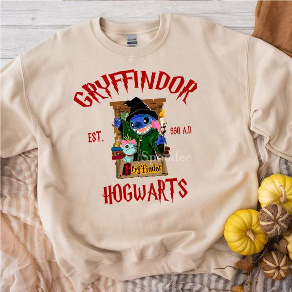 Stitch Wizard Hogwarts House Sweatshirt