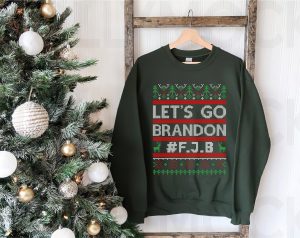 2021 Merry Christmas Let’s Go Brandon Ugly Sweater Unisex