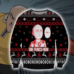 2021 One Punch Man Christmas Ugly Sweater