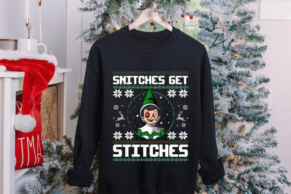 2021 Snitches Get Stitches Ugly Christmas Sweater