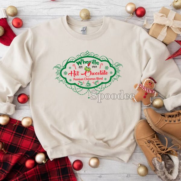 Whoville Hot Chocolate Grinch Sweashirt