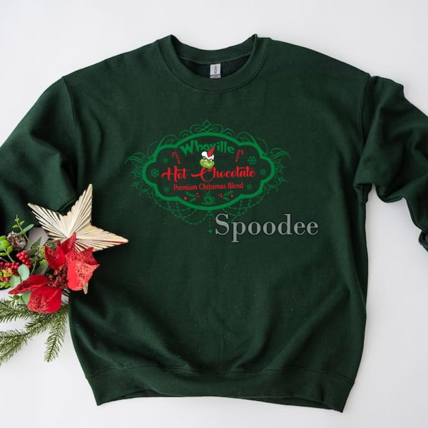 Whoville Hot Chocolate Grinch Sweashirt