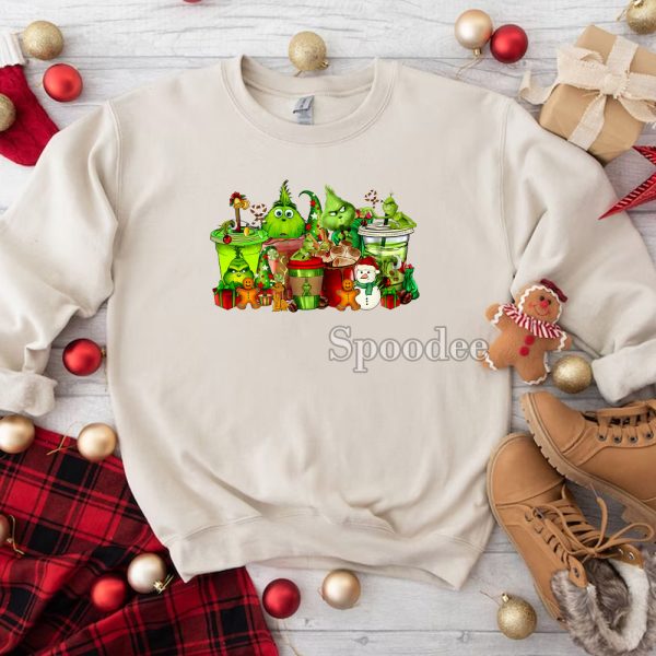 Christmas Coffee Grinch Sweashirt