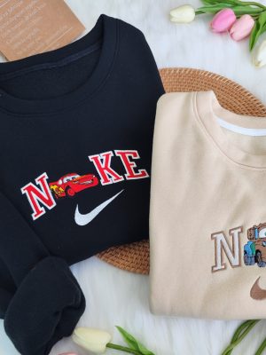 Angel And Stitch Nike Embroidered Sweatshirt - spoodee