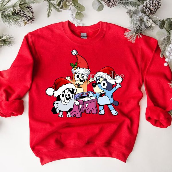 Bluey Christmas Family Sweashirt