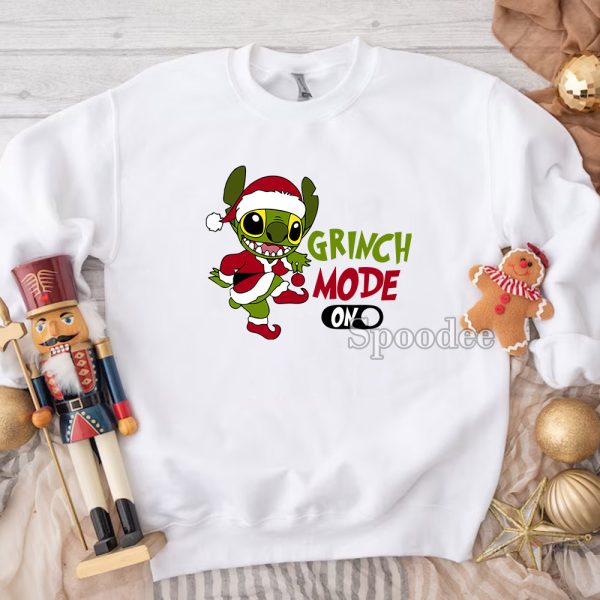 Stitch Grinch Mode Xmas Shirt