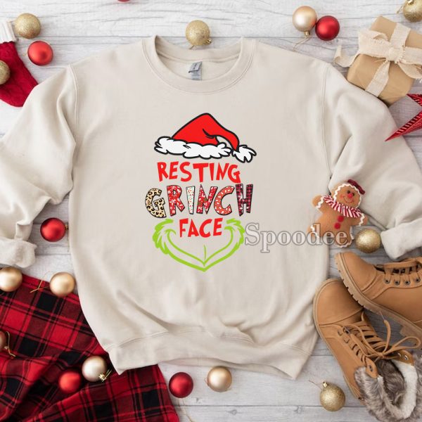 Resting Grinch Face Sweatshirt