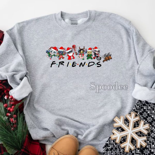 Stitch Horror Friends Christmas Sweatshirt