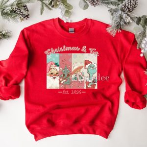 Chrismas Grinch Santa Claus Sweashirt