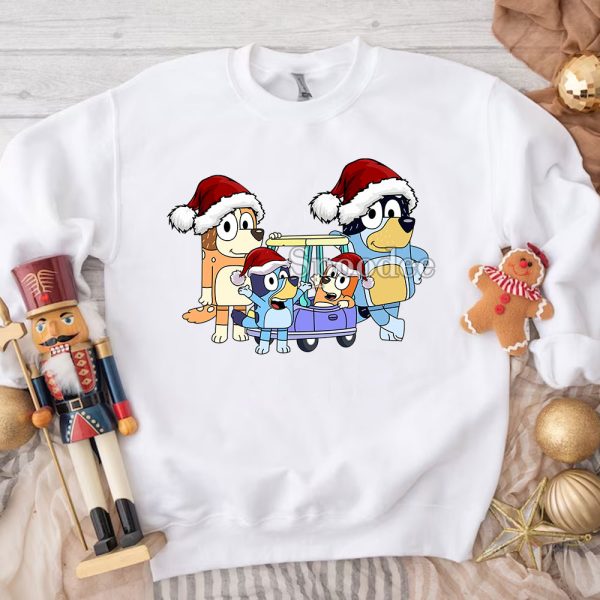 Bluey Family Christmas Sweashirt