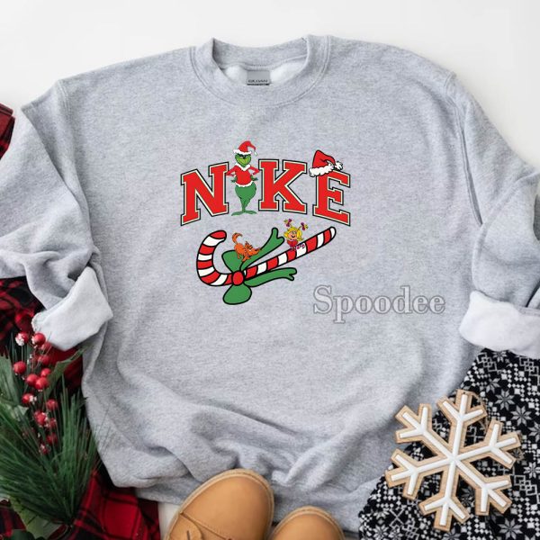 Nike Grinch Candy Christmas Sweatshirt