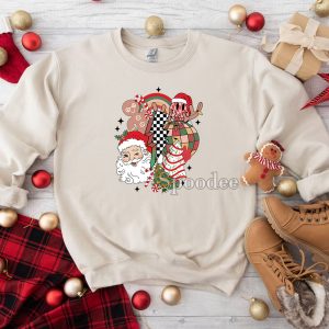 Christmas Santa Claus Smiley Face Sweatshirt