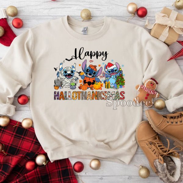 Stitch Happy Hallothanksmas Sweatshirt